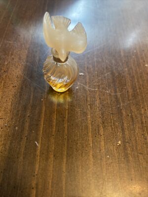 RARE VINTAGE 1948 NINA RICCI L'AIR LALIQUE PURE PERFUME 1/2 Oz Crystal Dove