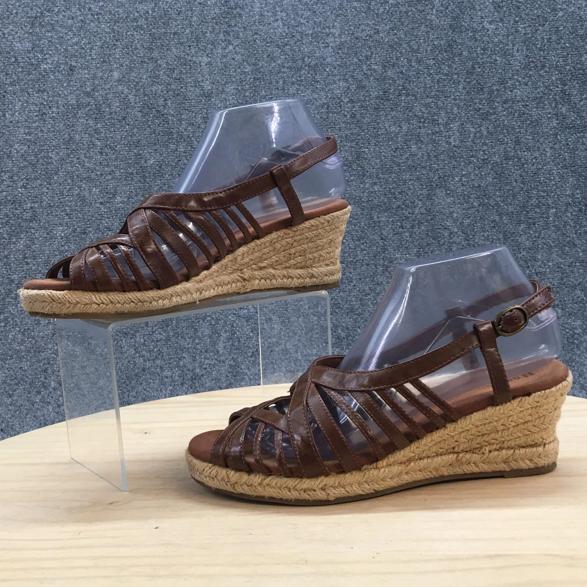 Naturalizer Sandals Womens 8.5 M Wedge Heels Espadrilles Slingback