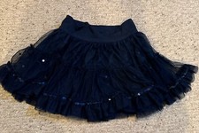 Gap Kids GapKids Girls Tutu with Sequins Blue Ruffle Tiered  Lined Skirt Size 8