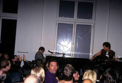 Elton John Jon Bon Jovi perform at the opening party of Versace St - Old Photo 2