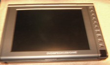 8" portable DVD/game player w/accessories NON working repair or parts only 