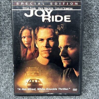 JOY RIDE 2001 Special Edition Psychological Thriller DVD Movie w/ PAUL WALKER