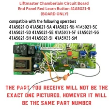 Liftmaster Chamberlain 41A5021-5 Circuit Board Red Learn Button BOARD ONLY