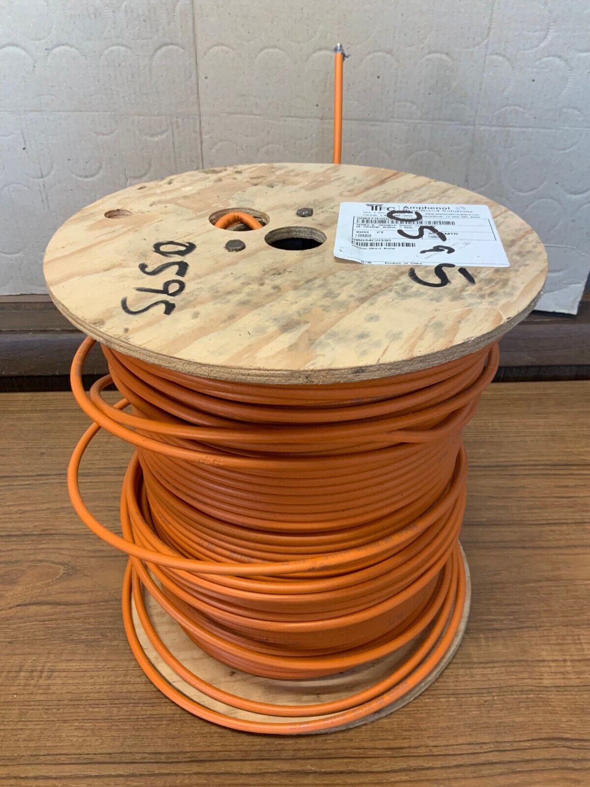 Amphenol TFC-T10 Series 6 ShieldX Direct Burial Coaxial Cable Orange 840 ft **