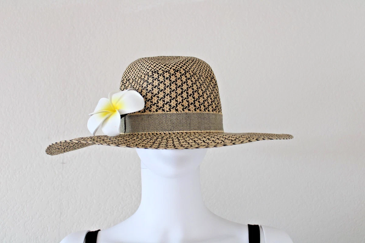 Black Straw Panama Hats for Women for sale | eBay display picture 2