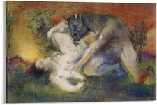 Poster Pablo Picasso Art Print Dora And The Minotaur Cubism Abstract Canvas