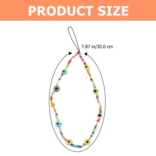 Devil's Chain Colorful Beaded Phone Lanyard Charms Strap Aesthetic - Zdjęcie 7 z 12