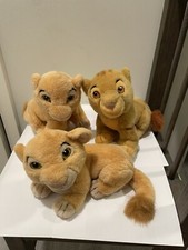 Lion King Simba Nala Vintage Plush Lion Cub Walt Disney World Stuffed Animal Lot