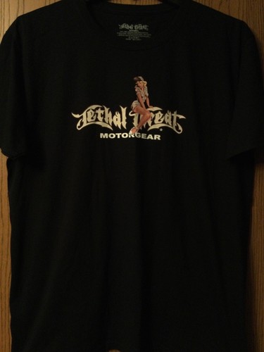 Lethal Threat Motorgear - 2012 Black Shirt - XL - Lethal Threat Apparel