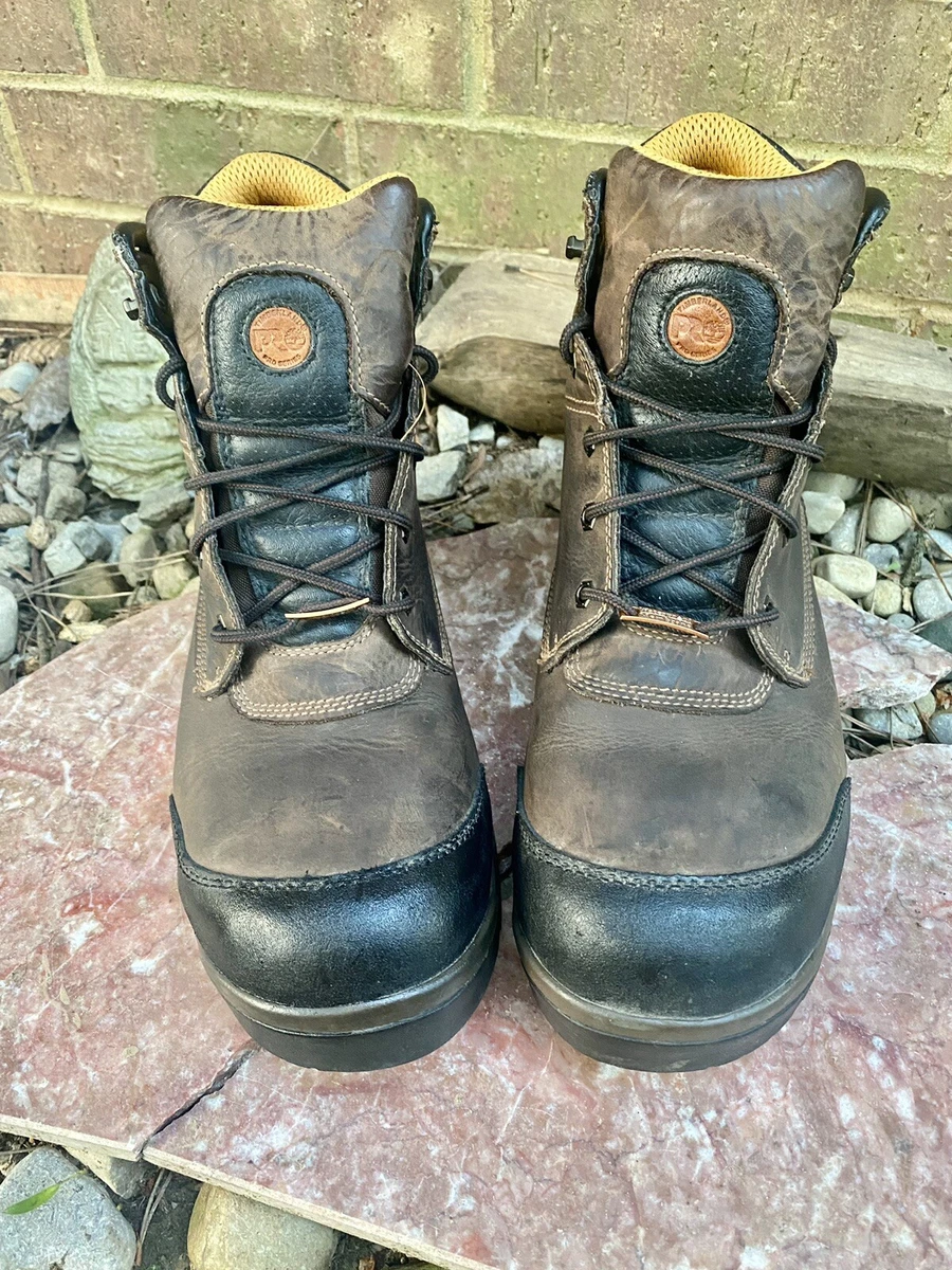 Men s Timberland PRO TiTAN XL Work Boot Steel Toe Leather Brown 95554 SIZE 13 M