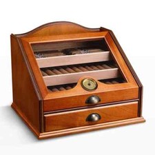 100 Count Luxury Cigar Cedar Wood Display Cabinets Cigar Storage Box Humidifier
