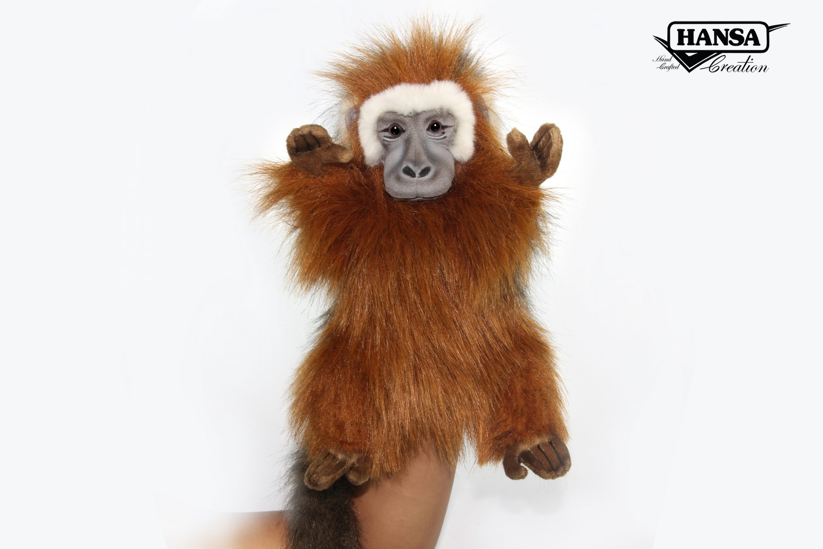 Hansa Toy 7951 Spring Monkey 48 cm Hand Puppet Stuffed Animal Plush Toy