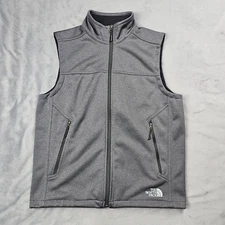 The North Face Vest Mens Medium Gray Apex Bionic Soft-Shell Fleece Hiking