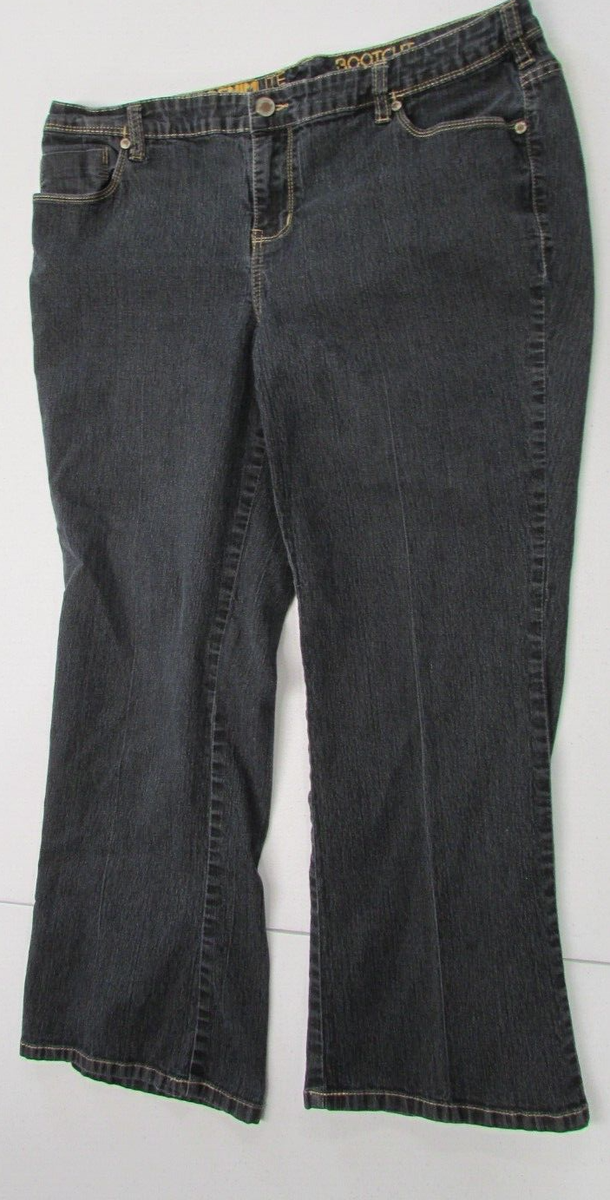 Women's Size 16P Denim Blue Jeans Bootcut Denimlite Pants By