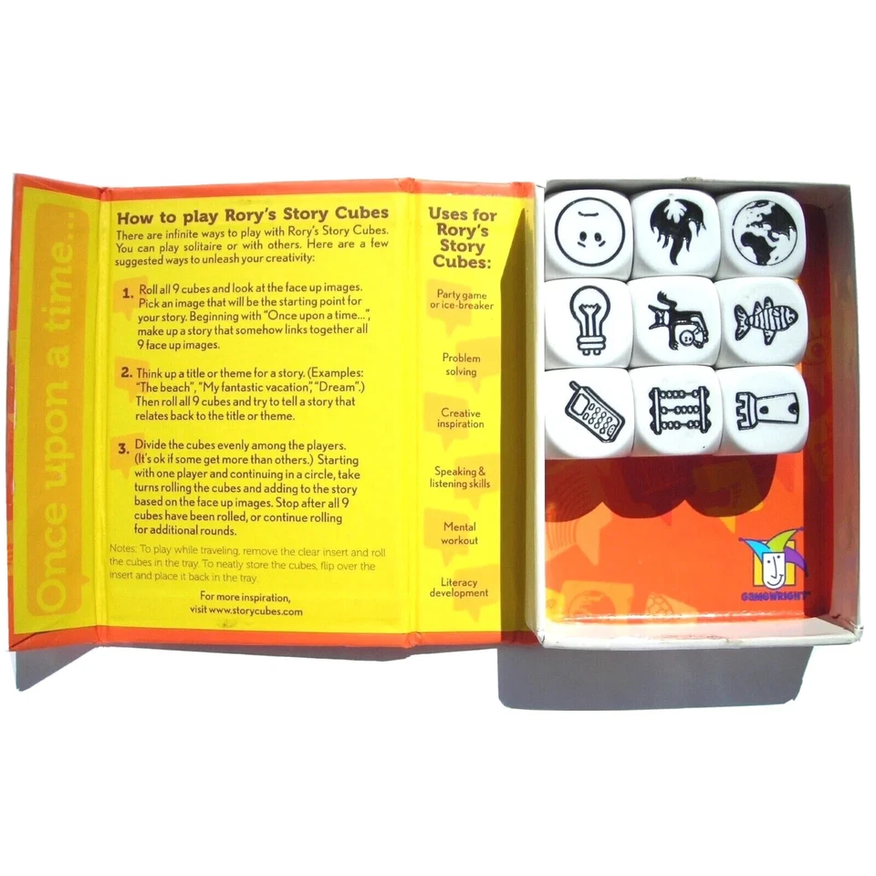 Rory's Story Cubes Storytelling Dice Game Gamewright Family Game Dr. Toy Winner - Image 3 of 4