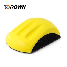 2PC Hand Sanding Block Hook & Loop Backing Pad Sandpaper Holder Grinding Block