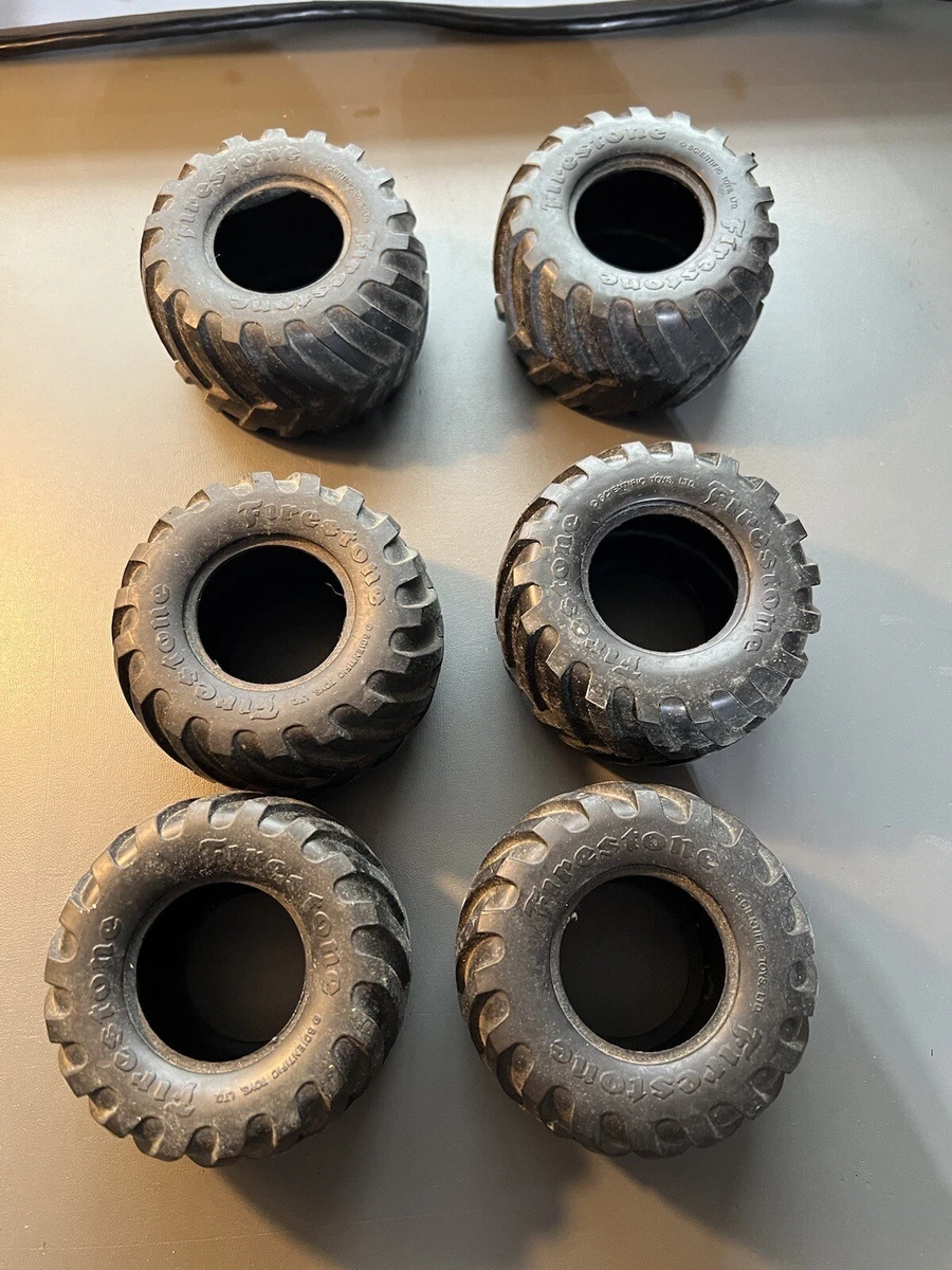 SCIENTIFIC FIRESTONE RUBBER WHEELS LOT VINTAGE RC PARTS VINTAGE RC CAR