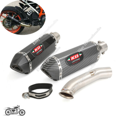 Mid Exhaust Pipe Slip On Muffler Modified For DUKE 390 RC390 125 250 2017-2020