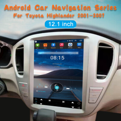 Android 13.0 Car Media Player for Toyota Highlander 2001-2007 12.1''GPS Navi WiFi