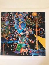 RAPHAEL ABECASSIS "ADAM AND EVE II" HAND SIGNED AND NUMBERED GICLEE ON PAPER COA