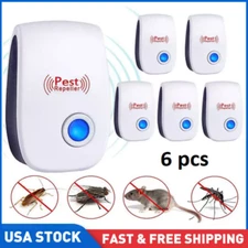 Ultrasonic Plug in Pest Repellent Control Flea Insects Mosquitoes Rats Mice Bugs