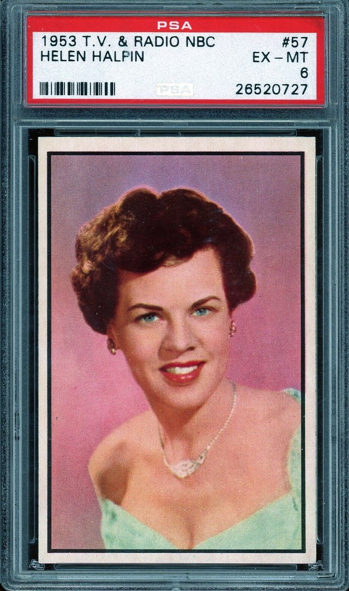 1953 TV Radio Nbc #57 Helen Halpin PSA UK
