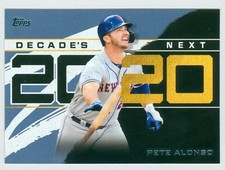 2020 Topps Series 1 Decade's Next Blue Parallel DN-11 Pete Alonso Mets