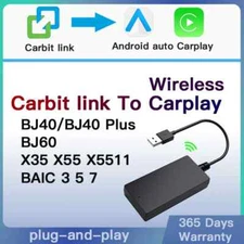 Adapter to Wireless CarPlay Android Auto dongle Box Geely for Chery Carbit link