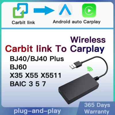 Adapter to Wireless CarPlay Android Auto dongle Box Geely for Chery Carbit link