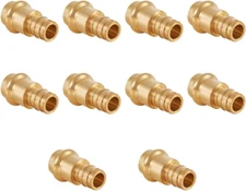 (Pack of 10)  1/2 Inch Press X 1/2 Inch PEX-A Expansion Coupling Brass Adapters