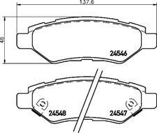 BREMBO Bremsbelagsatz, Scheibenbremse Hinterachse u.a. für CADILLAC, CHEVROLET