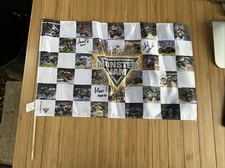 Monster Jam Monster Truck Signed Team Flag Feld Motor Sports  / Autographs 2015
