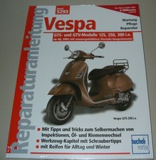 Reparaturanleitung Vespa GTS GTV 125 250 300 mit Einspritzmotor ab 2005 Buch NEU