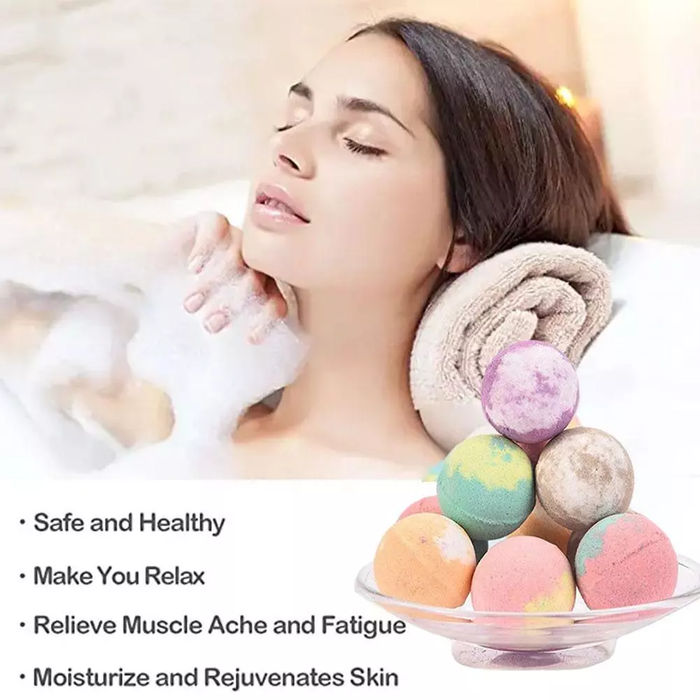 Bath Bombs Essential Oils Fizzy Natural Mixed Scents Vegan Gift