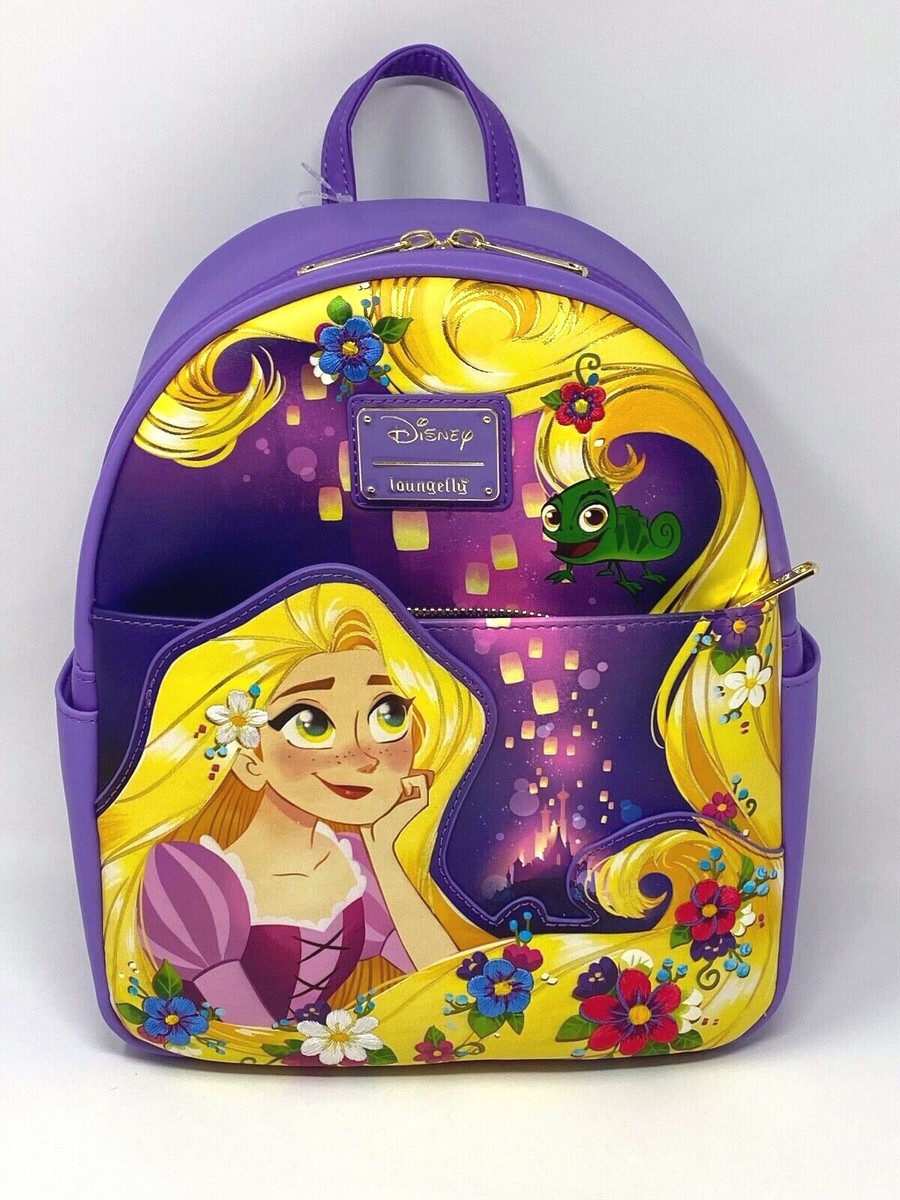 Rare Loungefly Disney Tangled Rapunzel Sequin Backpack NWT Rare Loungefly Disney Tangled Rapunzel Sequin | Mercari main image 4