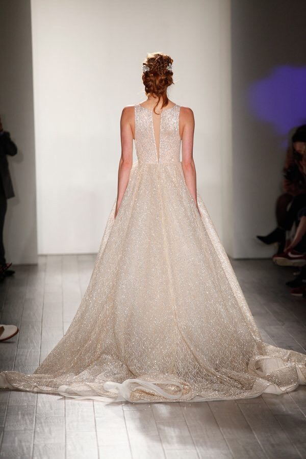 lazaro glitter dress Long Lazaro Sparkle Dress Lazaro Pink Wedding Dress Lazaro  Marie Gabriel  Lux To Go