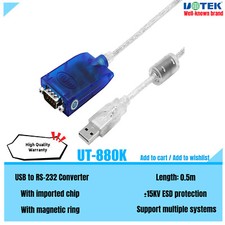 0.5M USB to RS-232 Converter RS232 to USB 2.0 Cable DB9 Serial Adapter Line