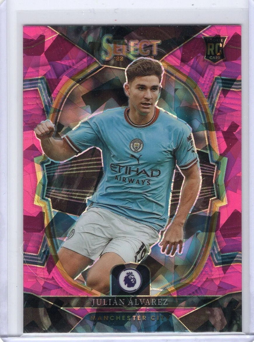 2022-23 Panini Select EPL Julian Alvarez RC Terrace Pink Ice SP Manchester City