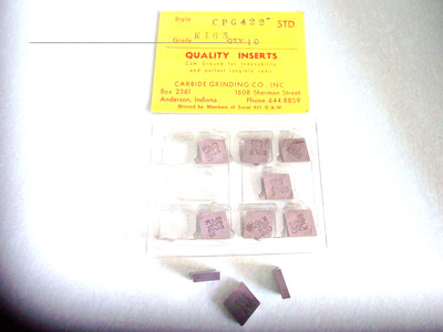 New 10 Pcs - CPG 422  Grade K165  Cermet Inserts