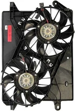 APDTY 731140 Dual Radiator & AC Condenser Cooling Fan Assembly W/o Controller