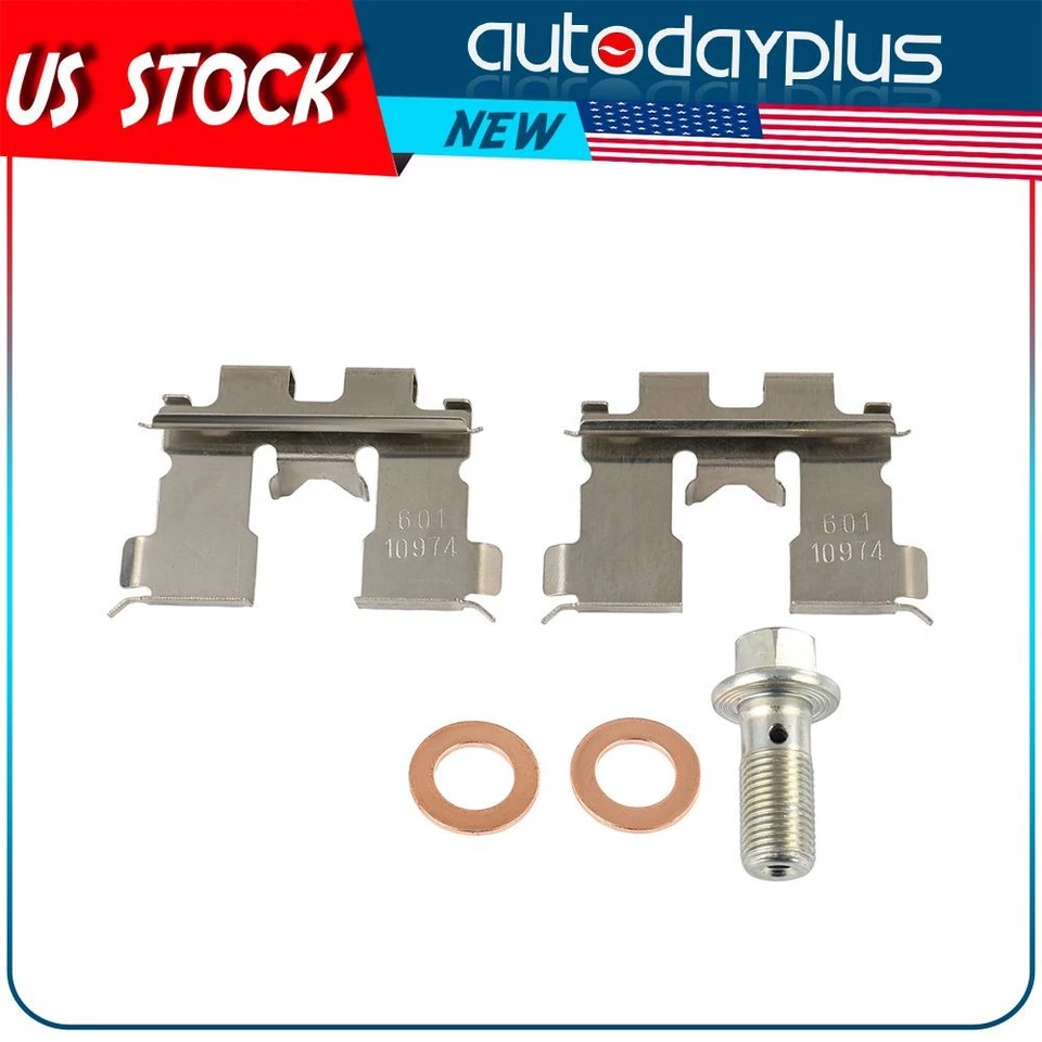 Pair Front Brake Calipers w/ Bracket For 1989-1992 Chevrolet Tracker L4 1.6L USA - Image 2 of 4