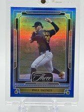 2025 Panini Three and Two #74 Paul Skenes Navy Blue #/25