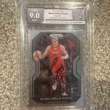 Elena Delle Donne Signed 2021 Panini Prizm #81 C3 Autograph Grade 9 Card