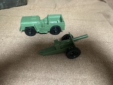 Vintage Tim-Mee Toys Jeep  Cannon