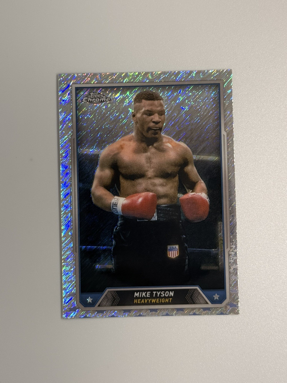 2024 Topps Chrome Mike Tyson Shimmer Refractor #35