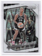 2025 Panini WNBA Prizm - Jewell Loyd #57 White Seismic Prizm Aces