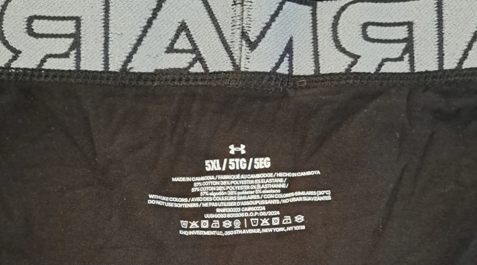 Under Armour Men's UA Tech 6" Boxerjock Boxer Briefs Size 5XL 3-pack - Image 3 of 4