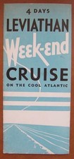 LEVIATHAN (United States) c1930 Brochure with INTERIOR PHOTOS