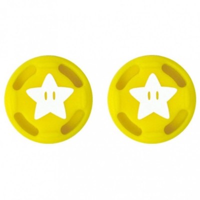 Joystick Grips For Nintendo Switch, Lite, Rubber Protector, Super Mario Star