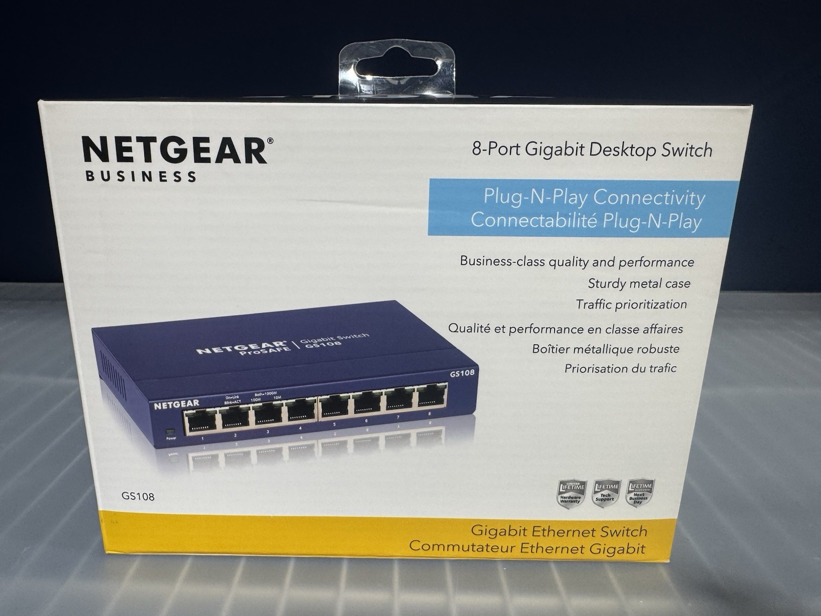 NETGEAR (GS108) 8 Port Standalone Gigabit Ethernet Switch